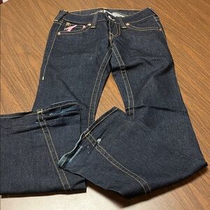 True Religion Dark Blue Women's Flare Jeans, size 27